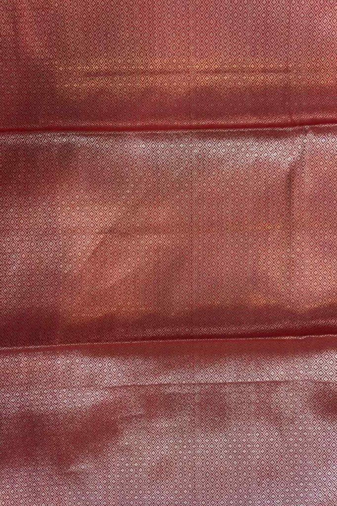 Banarasi Semi Silk Saree In Chiku Colour With Floral Booti Work