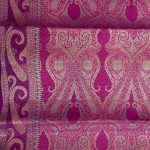 Magenta Cotton Silk Pure Banarasi Saree With Zari Booti Work