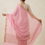 Pink Chiffon Silk Pure Banarasi Dupatta With Zari Booti Work