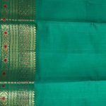 Rama Green Chiniya Silk Pure Banarasi Saree With Floral Zari Jaal Work