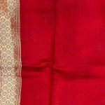 Mustard Chiniya Silk Pure Banarasi Saree With Floral Zari Jaal Work