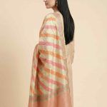 Yellow Khaddi Georgette Silk Pure Banarasi Dupatta