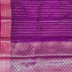 Banarasi Semi Silk Saree In Magenta Colour With Silver Zari ZigZag Work