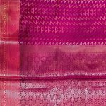 Rani Pink Semi Silk Banarasi Saree With ZigZag Zari Work