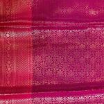 Rani Pink Semi Silk Banarasi Saree With ZigZag Zari Work