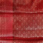 Red Semi Silk Banarasi Saree With ZigZag Zari Work
