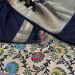 Black Kataan Silk Banarasi Lehenga