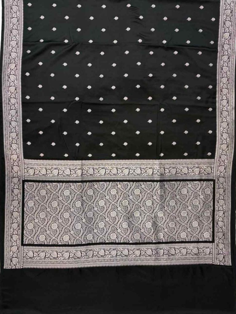 Black Mashru Silk Banarasi Saree