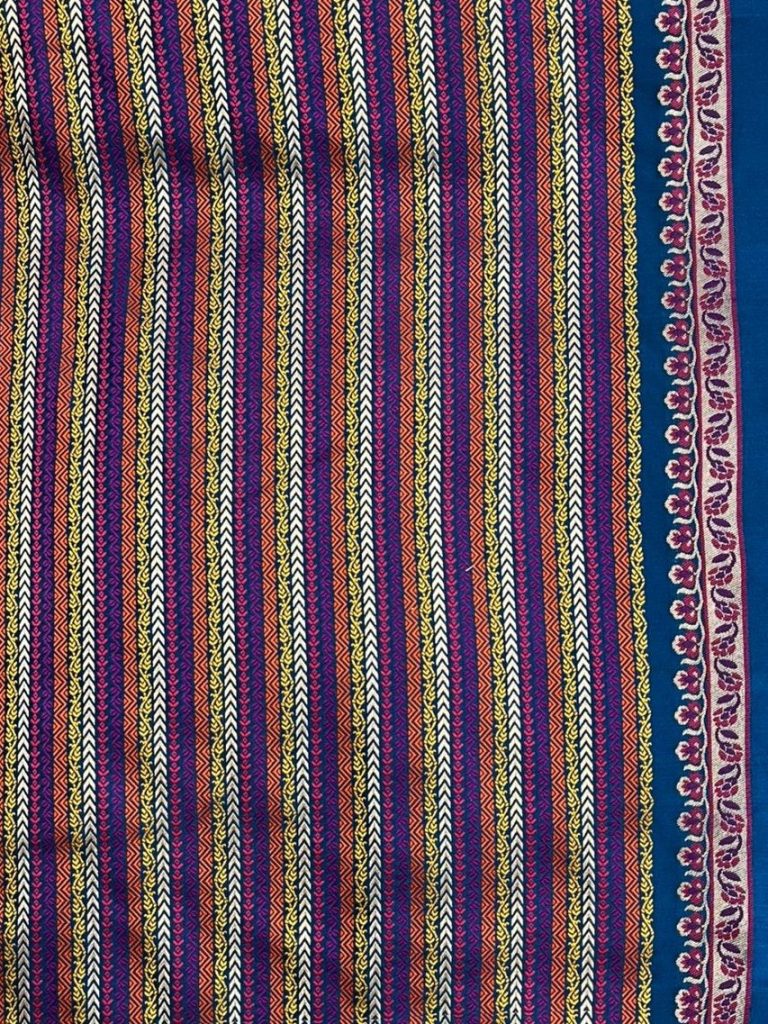 Royal Blue Mashru Silk Banarasi Saree