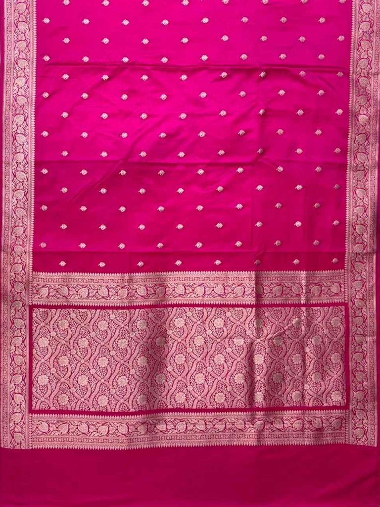 Rani Pink Mashru Silk Banarasi Saree