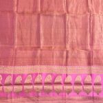 Pink Tissue Silk Pure Banarasi Dupatta With Floral Boota Work