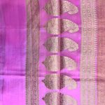 Pink Tissue Silk Pure Banarasi Dupatta With Floral Boota Work