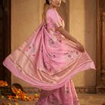 Pink Viscose Silk Pure Banarasi Saree