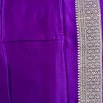 Purple Mashru Silk Banarasi Saree