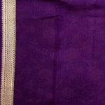 Purple Viscose Silk Pure Banarasi Saree With Beautiful Floral Zari Jaal Work