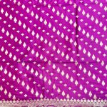 Wine Semi Silk Banarasi Dress Material