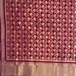 Red Kataan Silk Banarasi Dupatta With Beautiful Floral Jaal Zari Work