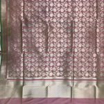 Rose Gold Semi Kataan Silk Banarasi Dupatta With Beautiful Floral Jaal Zari Work