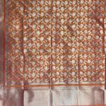 Rust Semi Kataan Silk Banarasi Dupatta With Beautiful Floral Jaal Zari Work